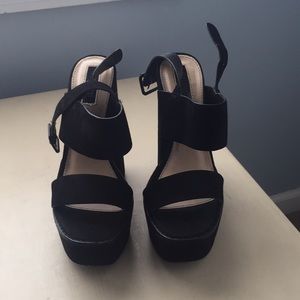Forever 21 platform block heels